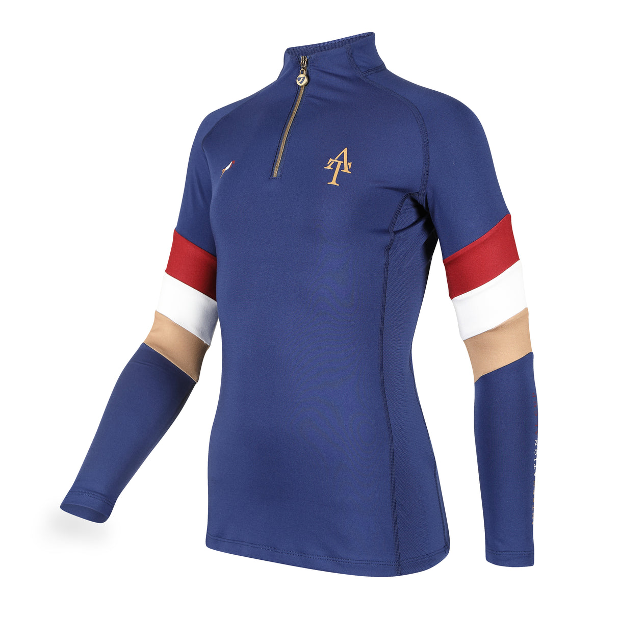 Shires Aubrion Team Long Sleeve Girls Base Layer #colour_navy