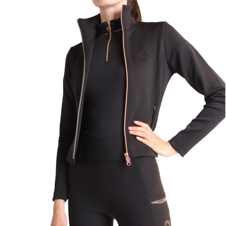 Montar MoTina Softshell Jacket With Tone in Tone Crystals  #colour_black