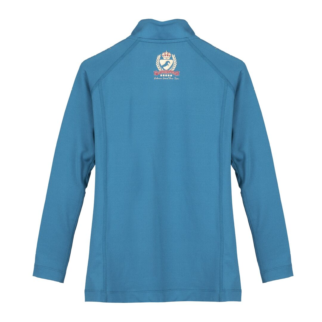 Shires Aubrion Team Long Sleeve Girls Base Layer #colour_teal