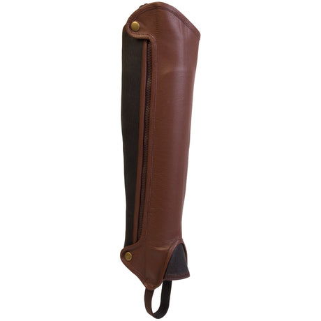 Imperial Riding Perfect Fit Mini Half Chaps #colour_mid-brown