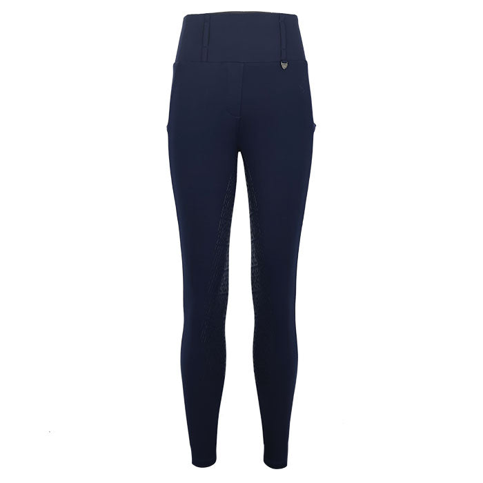 Woof Wear All Season Ladies Full Seat Riding Tights #colour_navy