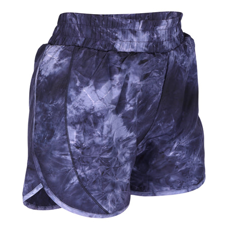 Shires Aubrion Ladies Activate Shorts #colour_navy-tie-dye