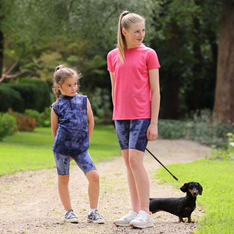 Shires Aubrion Maids Non-Stop Shorts #colour_navy-tie-dye