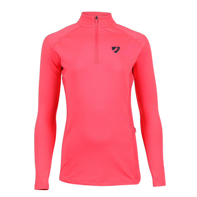 Shires Aubrion Maids Revive Long Sleeve Base Layer #colour_coral