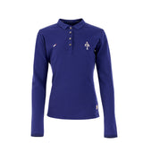 Shires Aubrion Ladies Team Long Sleeve Polo #colour_navy