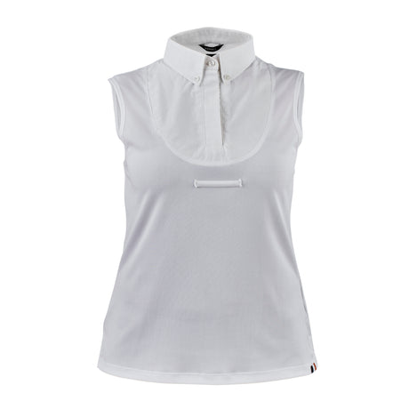 Shires Aubrion Sleeveless Ladies Tie Shirt #colour_white