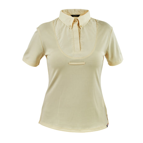 Shires Aubrion Short Sleeve Ladies Tie Shirt #colour_yellow