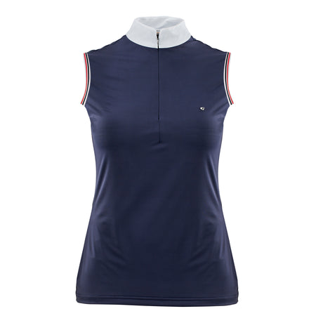 Shires Aubrion Arcaster Ladies Sleeveless Show Shirt #colour_navy