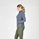 Weatherbeeta Ladies London Layer Long Sleeve Top #colour_navy-iris