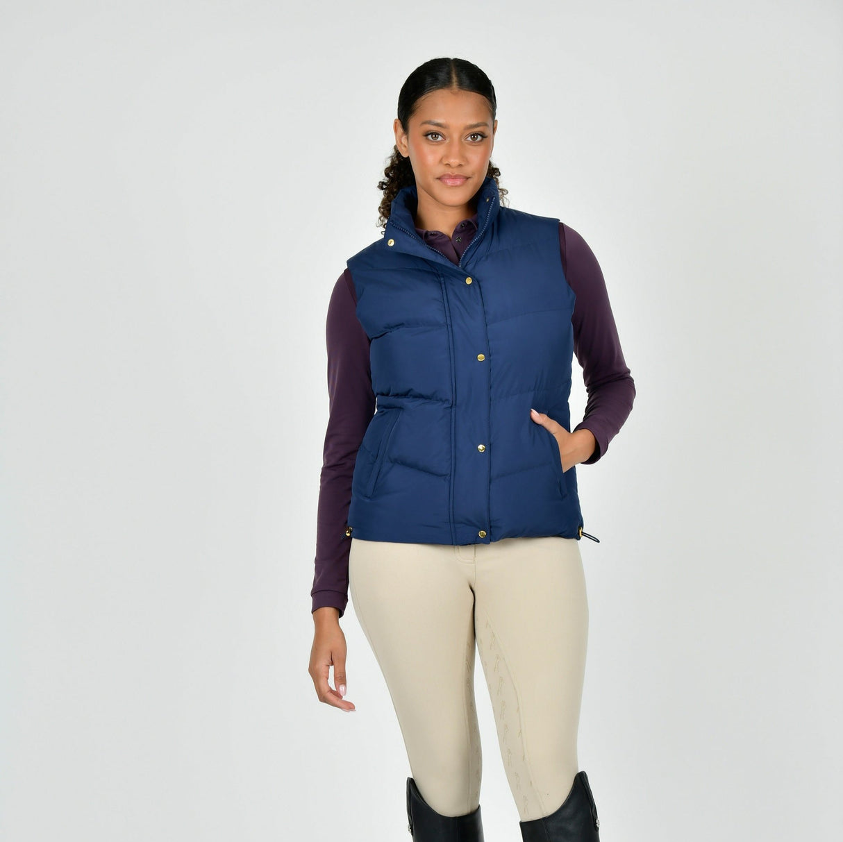 Dublin Ladies Patrice Puffer Vest #colour_naval-academy