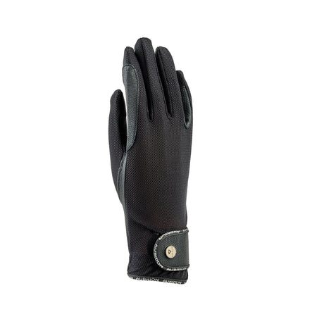 Shires Aubrion Aero Childs Flexfit Riding Gloves #colour_black