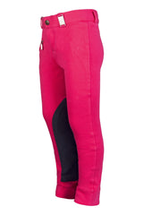 HKM Children's Riding Breeches -My First HKM- #colour_dark-pink-navy