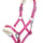 HKM Head Collar -Bischofshofen- with Plush Padding #colour_magenta