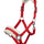 HKM Head Collar -Bischofshofen- with Plush Padding #colour_red