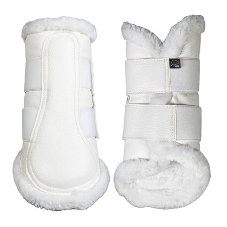 HKM Comfort Premium Fur Protection Boots #colour_white/white
