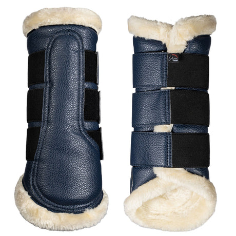 HKM Comfort Premium Fur Protection Boots #colour_deep-blue