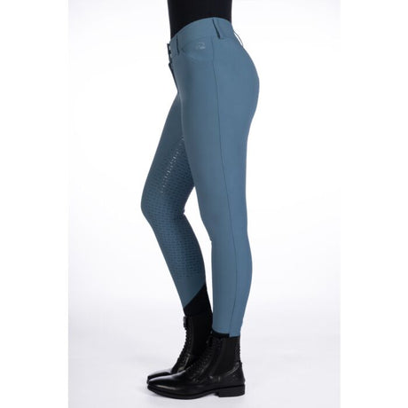 HKM Ladies Full Seat Riding Breeches -Tampa- #colour_smokey-blue