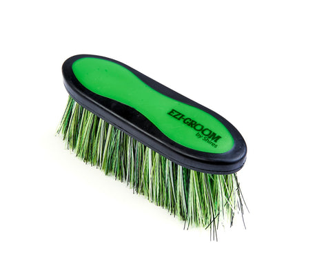 Shires Ezi-Groom Grip Long Bristle Dandy Brush #colour_lime-green