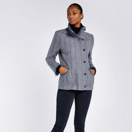 Dubarry Womens Bracken Tweed Jacket #Colour_denim-haze