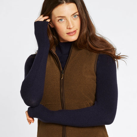 Dubarry Womens Carbury Gilet #colour_walnut