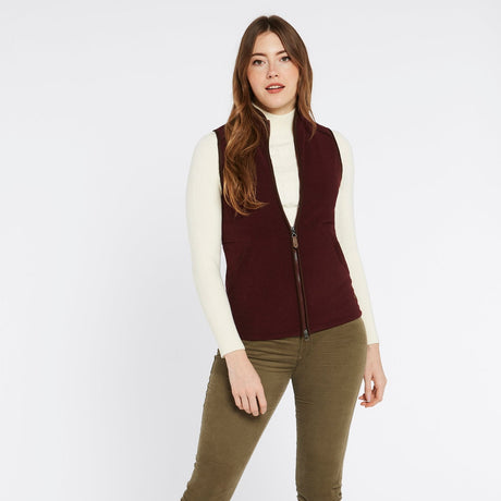 Dubarry Womens Carbury Gilet #colour_ox-blood