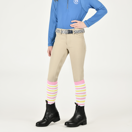 Dublin Kids Cammy Comfort Twill Breeches #colour_biscuit