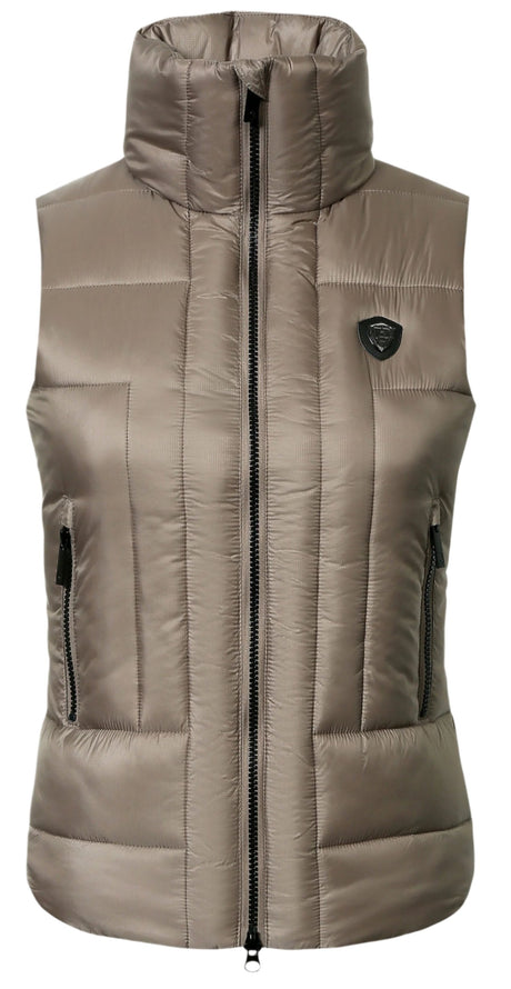 Covalliero Ladies Padded Vest #colour_taupe