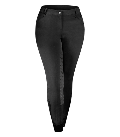 E.L.T Ladies Dahlia Silicone Riding Breeches #colour_black