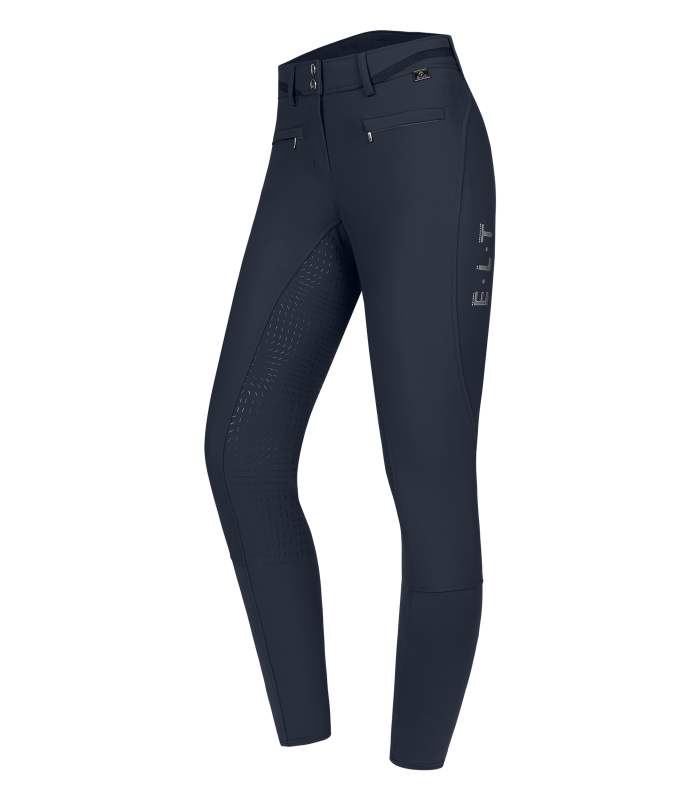 E.L.T Ladies Maja Glam Curved High Waist Breeches #colour_deep-blue