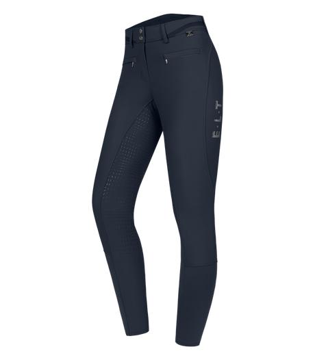 E.L.T Ladies Maja Glam Curved High Waist Breeches #colour_deep-blue