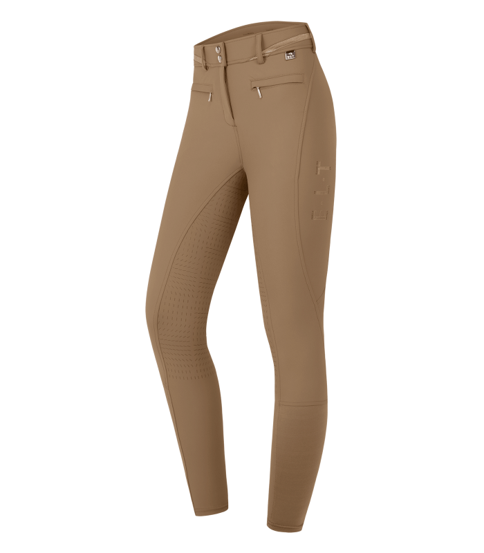 E.L.T Ladies Maja Glam Curved High Waist Breeches #colour_cappuccino