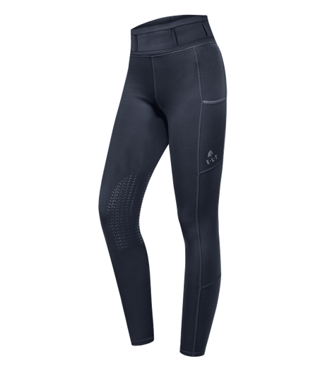 E.L.T Ella Ladies Knee Silicone Riding Leggings #colour_night-blue