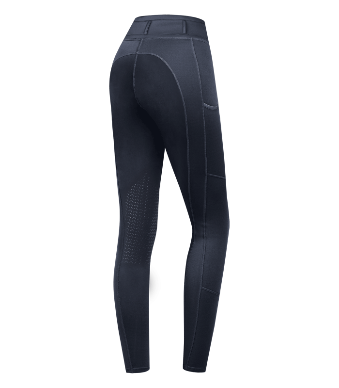 E.L.T Ella Ladies Knee Silicone Riding Leggings #colour_night-blue