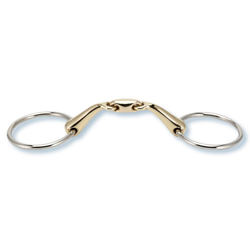 Stubben Steeltec 2223 Sweet Copper Anatomic Double Broken Loose Ring Snaffle