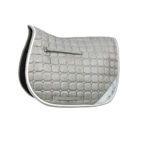 Hy Equestrian On The Bit Saddle Pad #colour_grey-silver