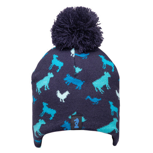 Little Knight Farm Collection Trapper Hat #colour_navy