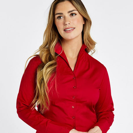 Dubarry Womens Snowdrop Shirt #colour_cardinal