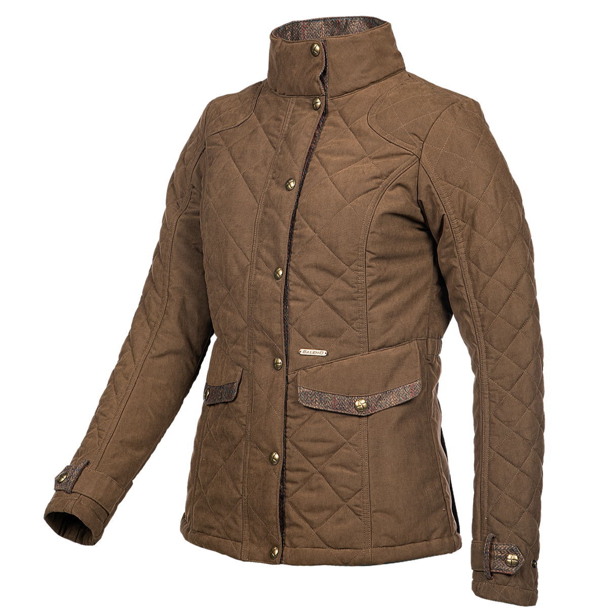 Baleno Halifax Fashionable Quilted Ladies Jacket #colour_earth-brown