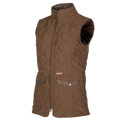 Baleno Chester Fashionable Quilted Ladies Bodywarmer #colour_earth-brown