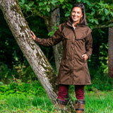 Baleno Worcester Ladies Raincoat #colour_earth-brown