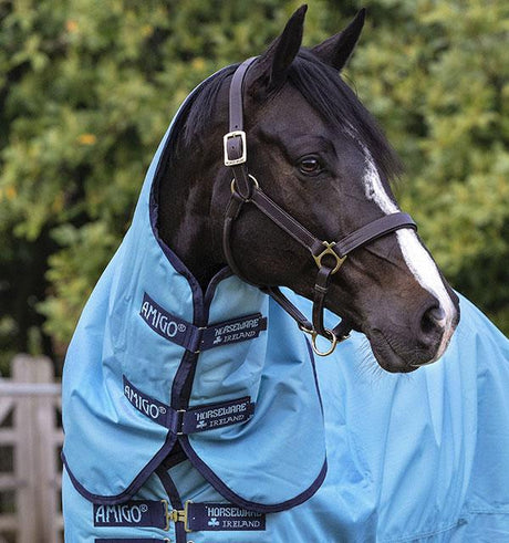 Horseware Ireland Amigo Hero Ripstop Hood 0g #colour_delphinium-blue-navy