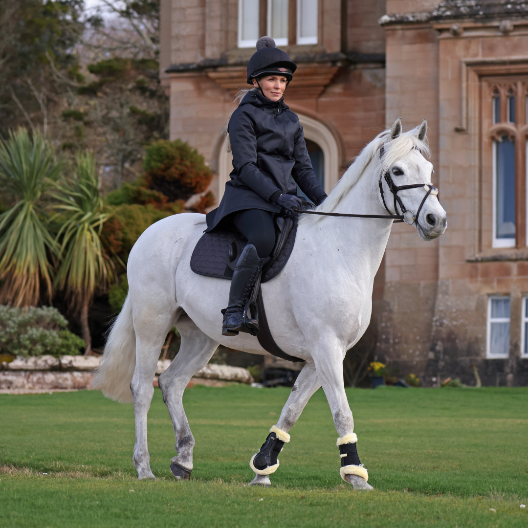 Shires Aubrion Ladies Halcyon Waterproof Coat #colour_charcoal