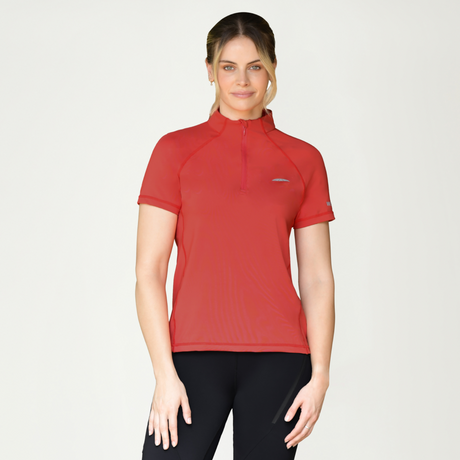 Weatherbeeta Prime Short Sleeve Top #colour_bittersweet-red