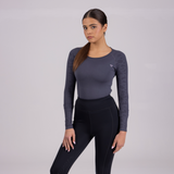 Shires Aubrion Ladies Balance Seamless Top #colour_charcoal