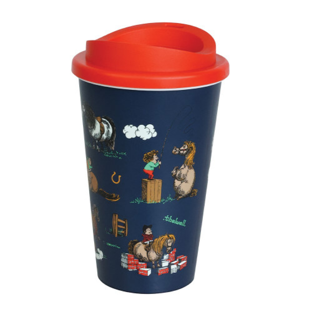 Hy Equestrian Thelwell Collection Practice Makes Perfect Take Away Cup