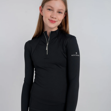 Mochara Childs Technical Recycled Base Layer #colour_black