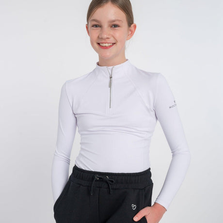 Mochara Childs Technical Recycled Base Layer #colour_white