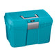 Protack Grooming Box Medium #colour_capri-breeze-blue-silver