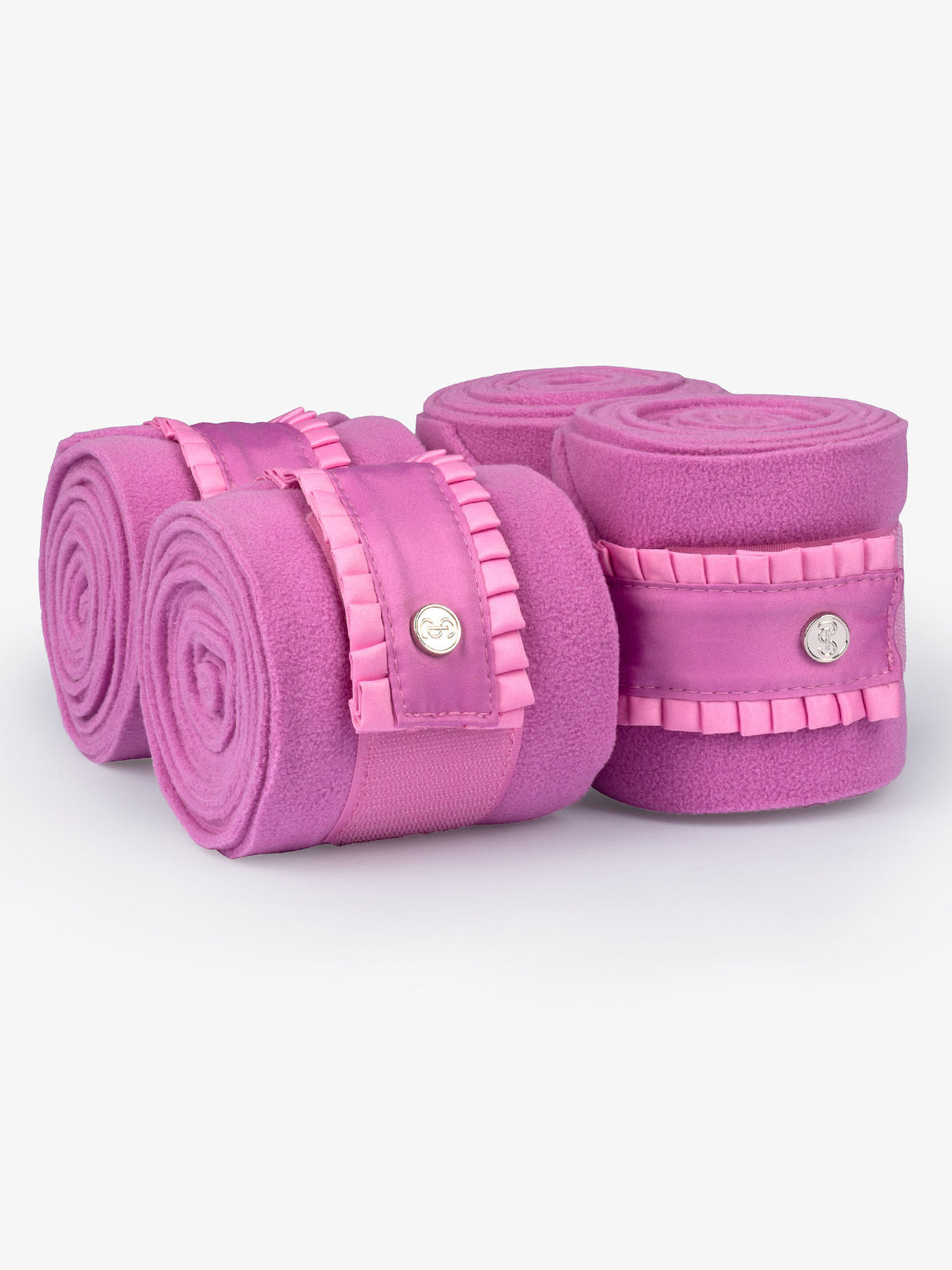 PS of Sweden Bright Magenta Ruffle Pearl Polo Bandages