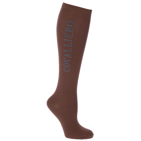 Covalliero Competition Riding Socks #colour_oak-brown